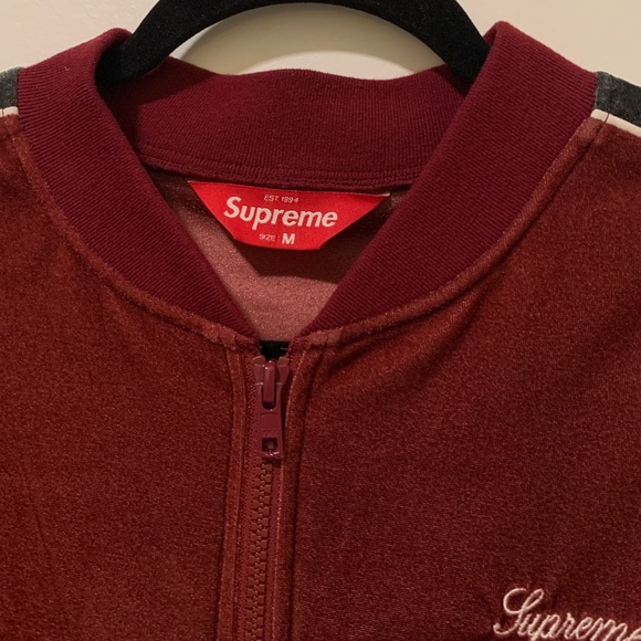 2016 Supreme Velour Track jacket. - Picture 2 of 4